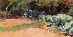Guy Rose The Cabbage Patch, 1890-91 oil painting reproduction