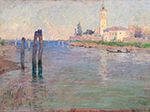 Guy Rose The Gondolier, Venice, 1894 oil painting reproduction