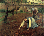 Guy Rose The Potato Gatherers, 1891 oil painting reproduction
