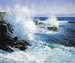 Guy Rose The Sea View of Cliffs oil painting reproduction