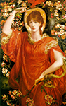 Dante Gabriel Rossetti A Vision of Fiammetta, 1882 oil painting reproduction