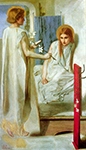 Dante Gabriel Rossetti Ecce Ancilla Domini!, 1850 oil painting reproduction