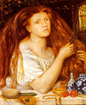 Dante Gabriel Rossetti Golden Tresses, 1865 oil painting reproduction