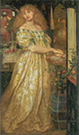 Dante Gabriel Rossetti Lucrezia Borgia, 1861 oil painting reproduction