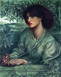 Dante Gabriel Rossetti Portrait of Jane Morris (Gold Chain), 1868 oil painting reproduction