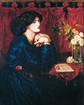 Dante Gabriel Rossetti Portrait of Jane Morris (The Blue Silk Dress), 1868 oil painting reproduction