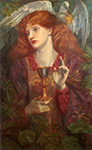 Dante Gabriel Rossetti The Damsel of the Sanct Grael or The Holy Grail, 1874 oil painting reproduction