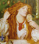 Dante Gabriel Rossetti The Woman Combing Her Hair, 1864 oil painting reproduction