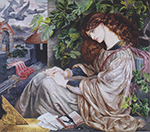 Dante Gabriel Rossetti La Pia de Tolomei, 1868-1880 oil painting reproduction