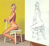 Mel Ramos The Drawing Lesson #1 oil painting reproduction
