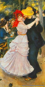 Pierre-Auguste Renoir Dance at Bougival oil painting reproduction
