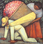Diego Rivera The Flower Carrier oil painting reproduction