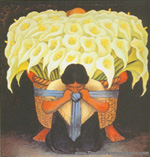 Diego Rivera Flower Seller oil painting reproduction