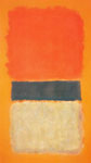 Mark Rothko Orange, Gold and Black oil painting reproduction