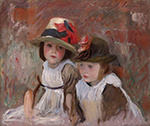 John Singer Sargent Village Children 1890  oil painting reproduction