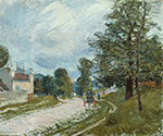 Alfred Sisley A Turn in the Road, 1875 oil painting reproduction