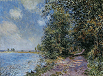 Alfred Sisley An August Afternoon near Veneux oil painting reproduction