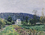 Alfred Sisley An Autumn Evening near Paris oil painting reproduction