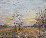 Alfred Sisley An Orchard in the Outskirts of Moret-sur-Loing, 1890 oil painting reproduction