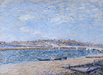 Alfred Sisley Banks at Saint-Mammes, 1884 oil painting reproduction