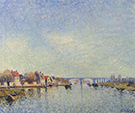 Alfred Sisley Banks of the Loing at Saint-Mammes, 1883 oil painting reproduction