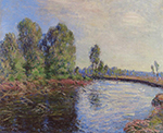 Alfred Sisley Banks of the Loing, 1896 oil painting reproduction