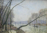 Alfred Sisley Banks of the Seine in Autumn oil painting reproduction