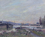 Alfred Sisley Banks of the Seine, 1879 oil painting reproduction