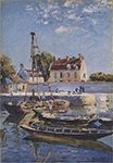 Alfred Sisley Boats, 1885 oil painting reproduction
