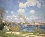Alfred Sisley Bougival, 1876 oil painting reproduction