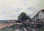 Alfred Sisley Construction Site at Saint-Mammes oil painting reproduction