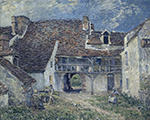 Alfred Sisley Courtyard of a Farm at Saint-Mammes, 1884 oil painting reproduction