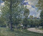 Alfred Sisley Cow Pasture near Louveciennes, 1875 oil painting reproduction