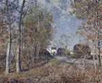 Alfred Sisley Edge of Fontainbleau Forest, near Moret-sur-Loing oil painting reproduction