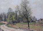 Alfred Sisley Edge of the Forest in Spring, Evening, 1885 oil painting reproduction