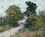 Alfred Sisley Edge of the Fountainbleau Forest - Morning oil painting reproduction