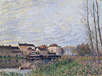 Alfred Sisley Evening in Moret, End of October, 1888 oil painting reproduction