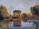 Alfred Sisley Factory in the Flood, Bougival, 1873 oil painting reproduction