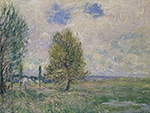 Alfred Sisley Fields near Veneux-Nadon, 1881 oil painting reproduction
