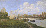 Alfred Sisley Fishermen Mending Nets, 1872 oil painting reproduction