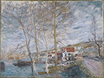Alfred Sisley Flood at Moret, 1879 oil painting reproduction