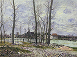 Alfred Sisley Flood at Moret-sur-Loing, 1888 oil painting reproduction
