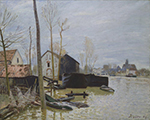 Alfred Sisley Flooding at Moret, 1889 oil painting reproduction