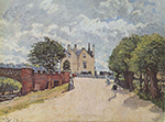 Alfred Sisley Inn at East Molesey with Hampton Court Bridge, 1874 oil painting reproduction