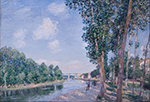 Alfred Sisley June Sunshine, Saint-Mammes, 1892 oil painting reproduction