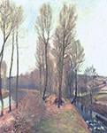 Alfred Sisley L'Orvanne and the Canal of Loing in Winter, 1891 oil painting reproduction