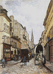 Alfred Sisley La Grand Rue, Argenteuil, 1872 oil painting reproduction