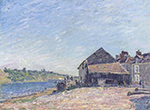 Alfred Sisley Landscape near Moret, 1885 oil painting reproduction