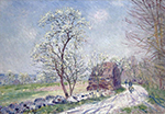 Alfred Sisley Landscape with Blooming Trees, 1889 oil painting reproduction