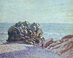 Alfred Sisley Langland Bay, Storr's Rock, Evening, 1897 oil painting reproduction